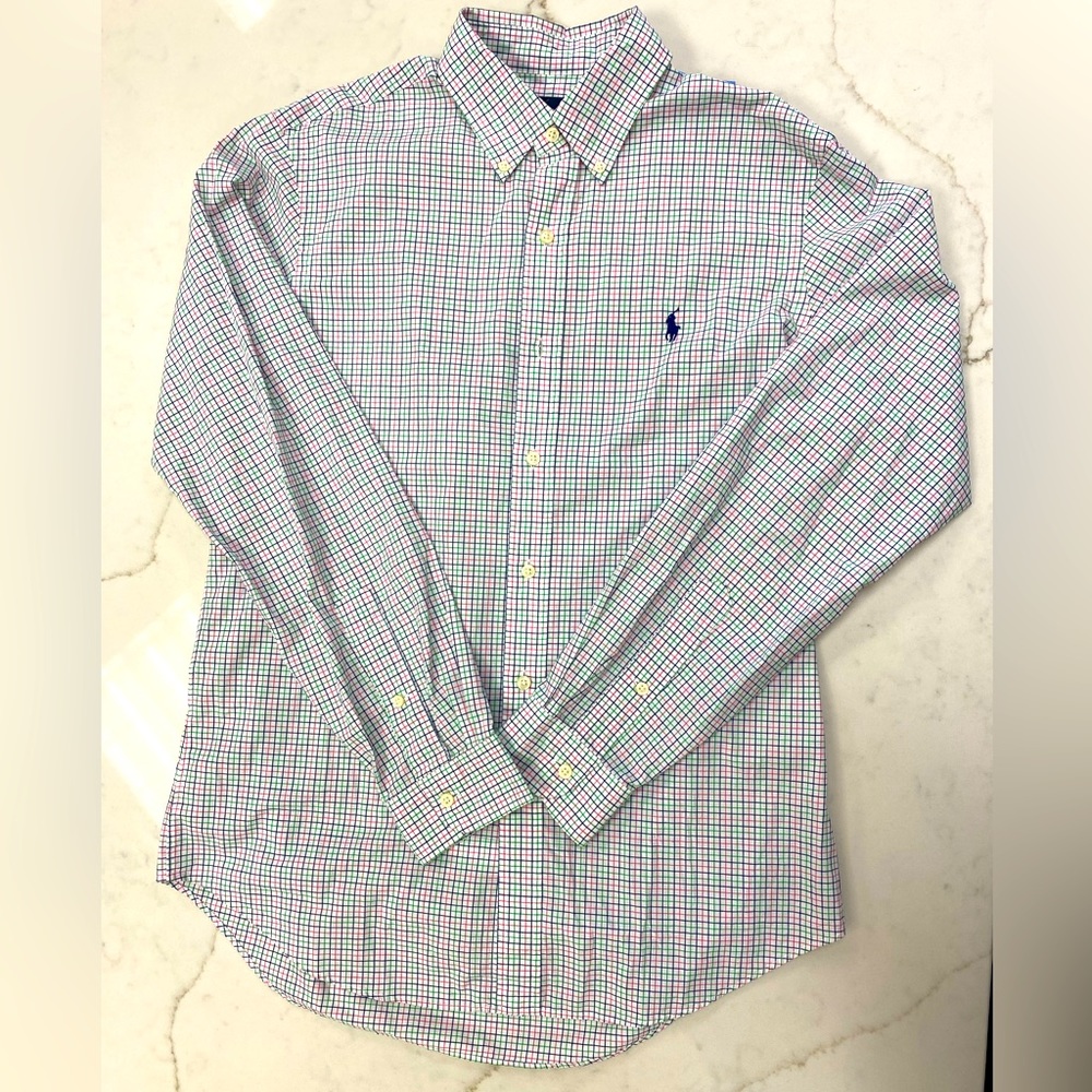 Ralph Lauren Mens Classic plaid button down.